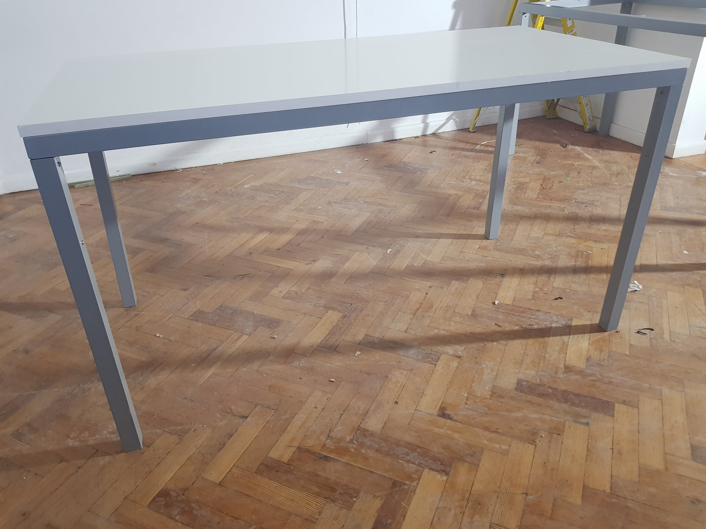 Used Office Breakout Table, White High Table