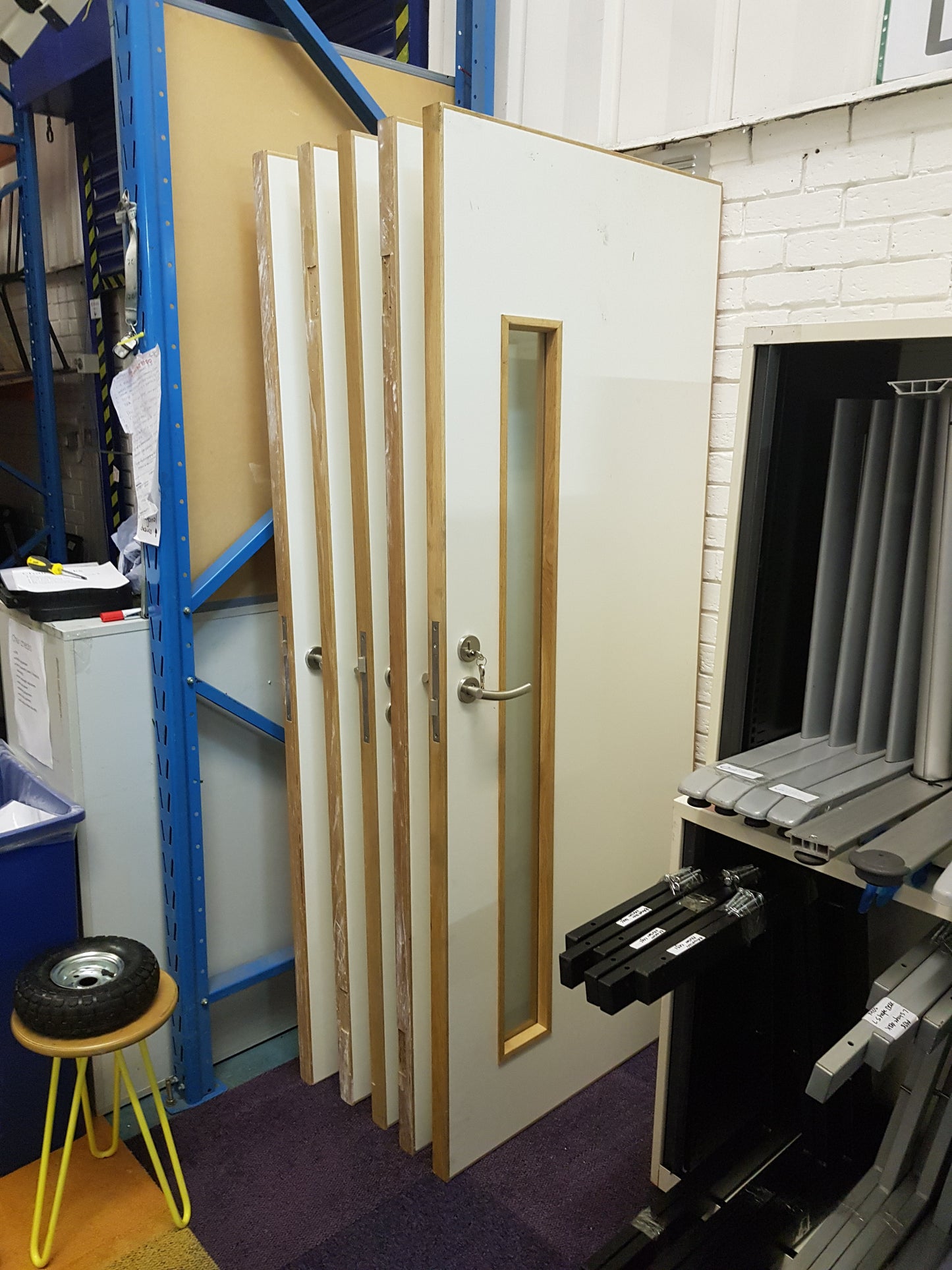Used Off white Fire doors