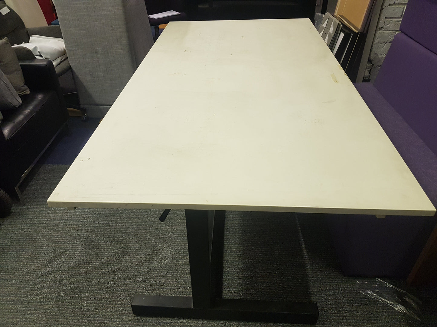 White Large Architect drawer table