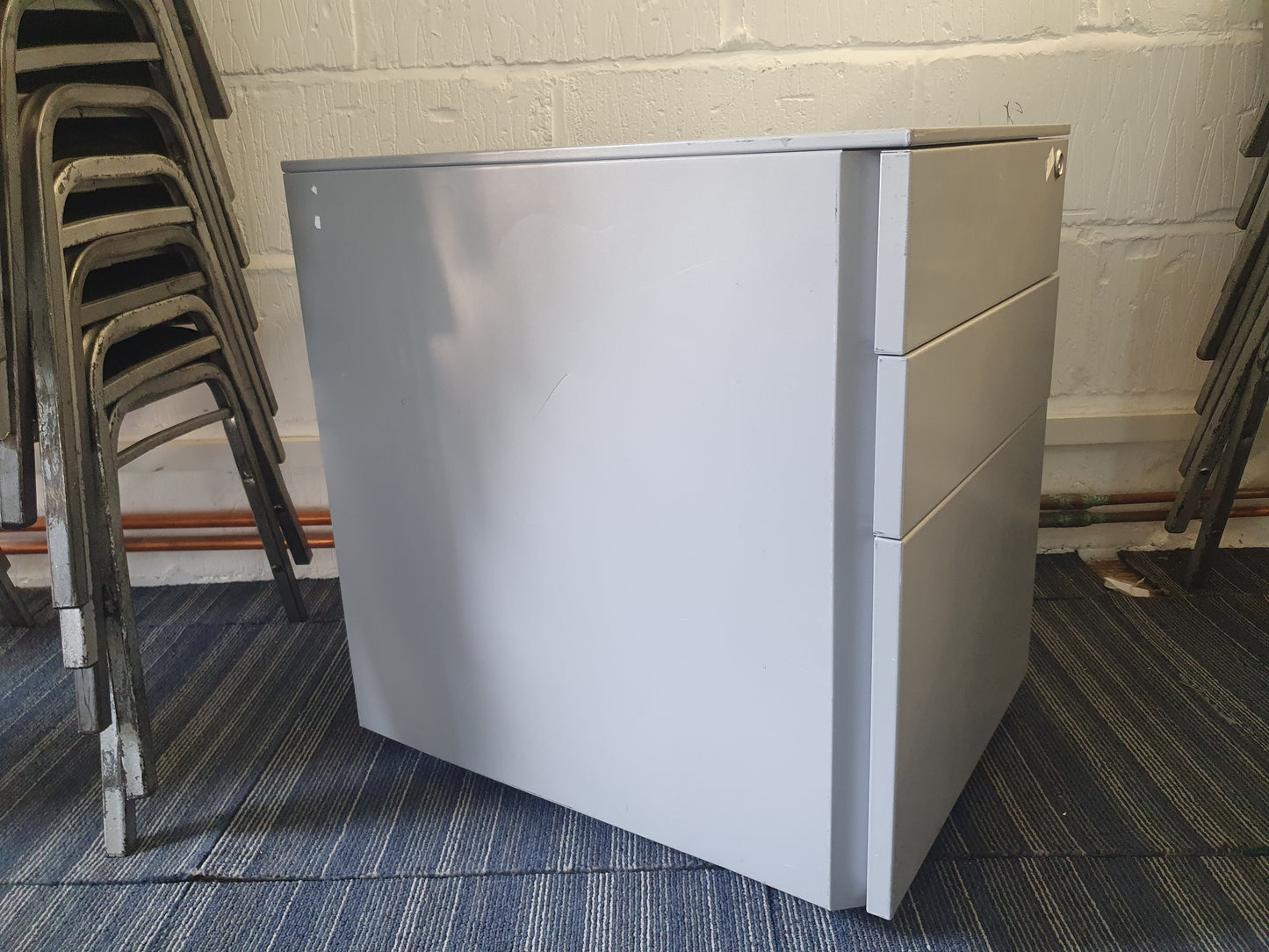 Used Under Desk Drawer in Grey