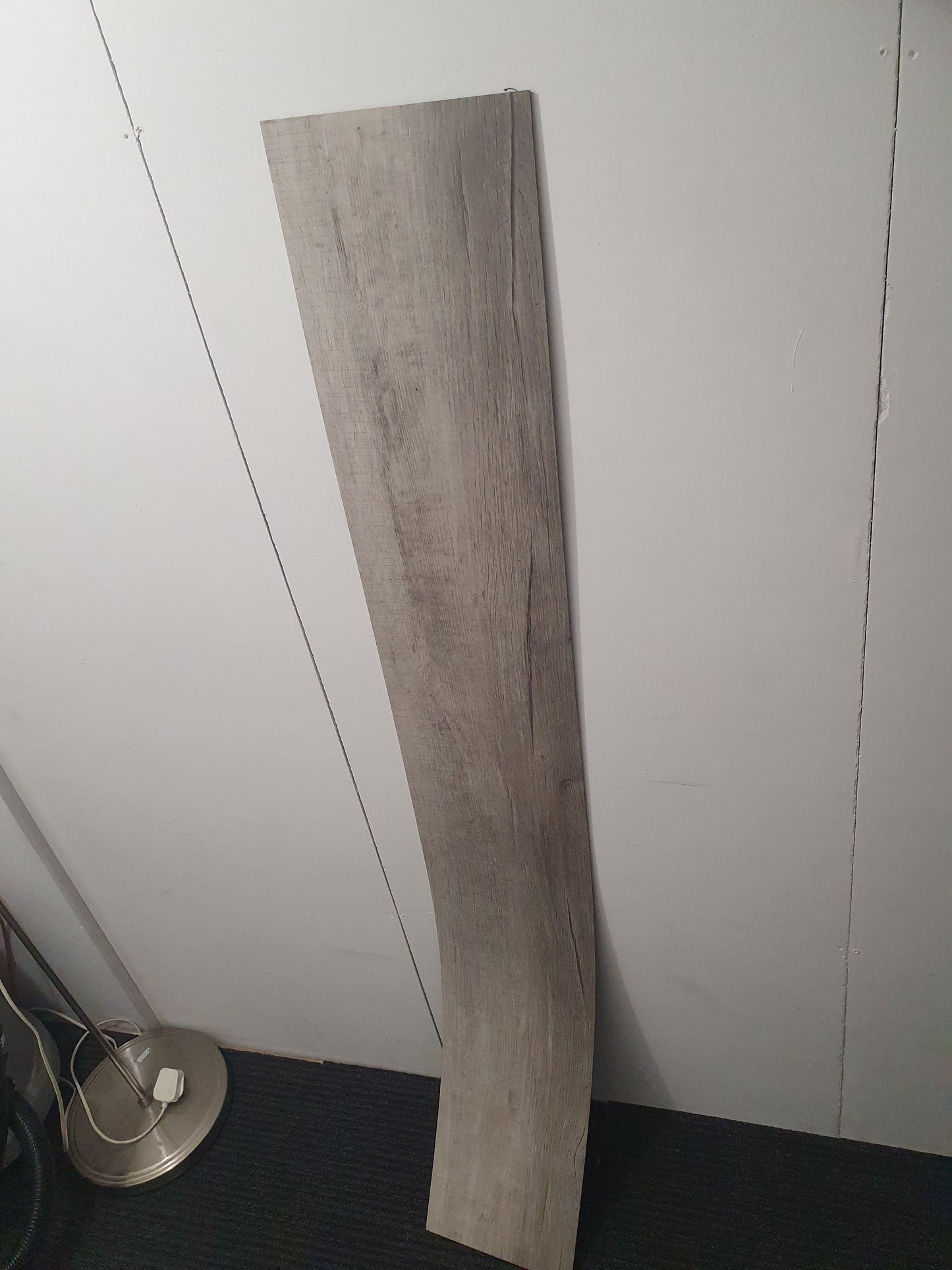 Heavy duty high quality vinyl flooring tile in a neutral mushroom colour