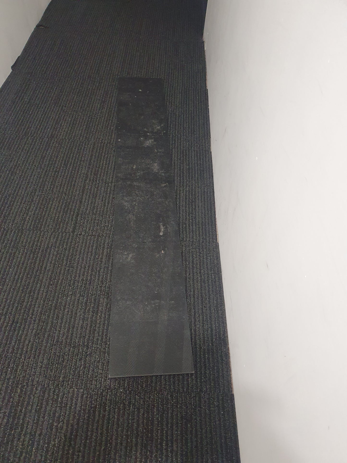 Heavy duty high quality vinyl flooring tile in a neutral mushroom colour