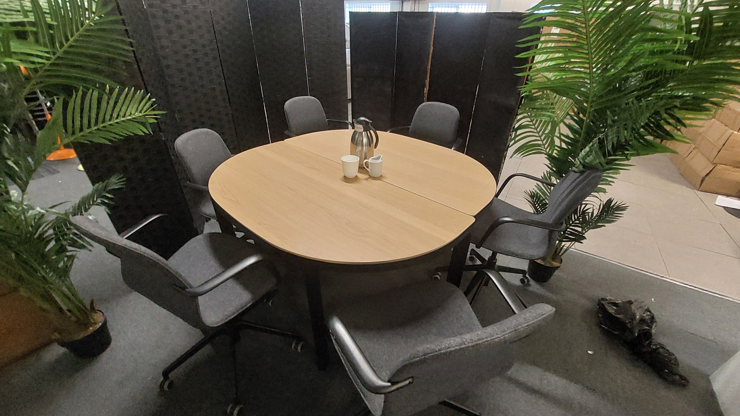 IKEA Circle Round Boardroom office meeting room conference table desk seats six persons