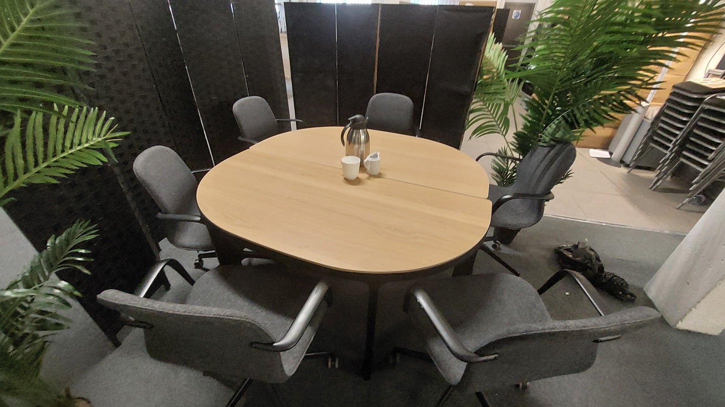 IKEA Circle Round Boardroom office meeting room conference table desk seats six persons