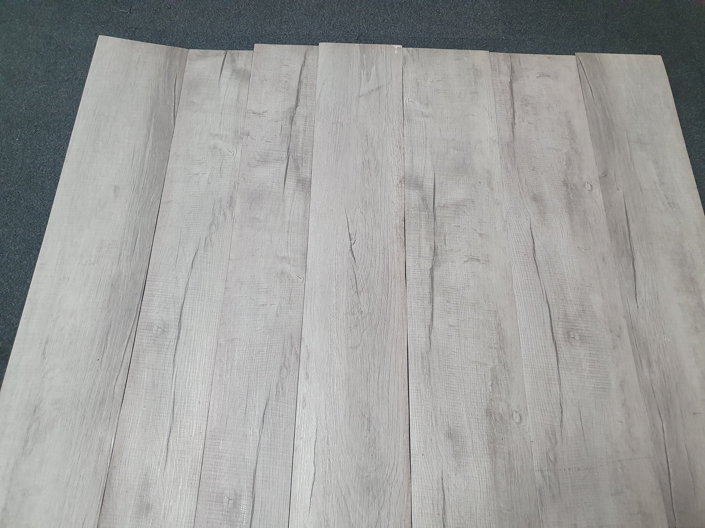 Heavy duty high quality vinyl flooring tile in a neutral mushroom colour
