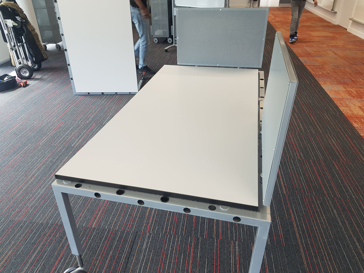 Mobile Senator home office desk table 180cm w x 80cm d x 73cm h