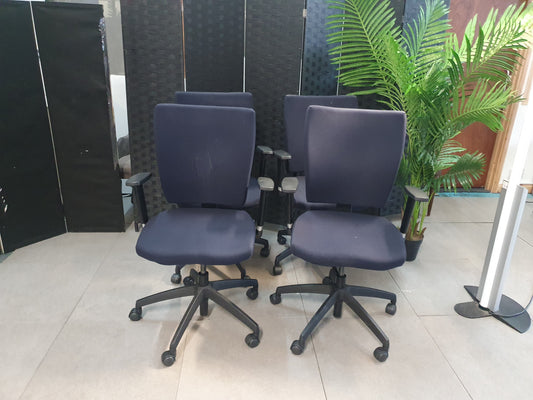 Office Navy Adjustable wheeled chair