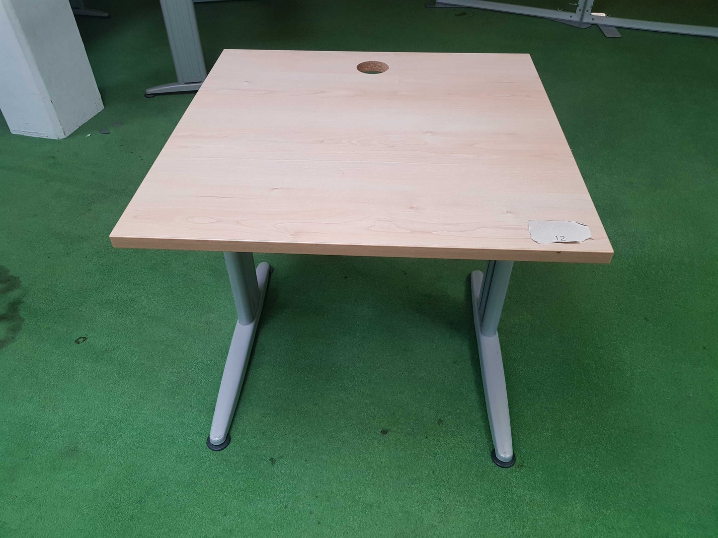 Brown Small Office Table Desk, 80cm x 80cm