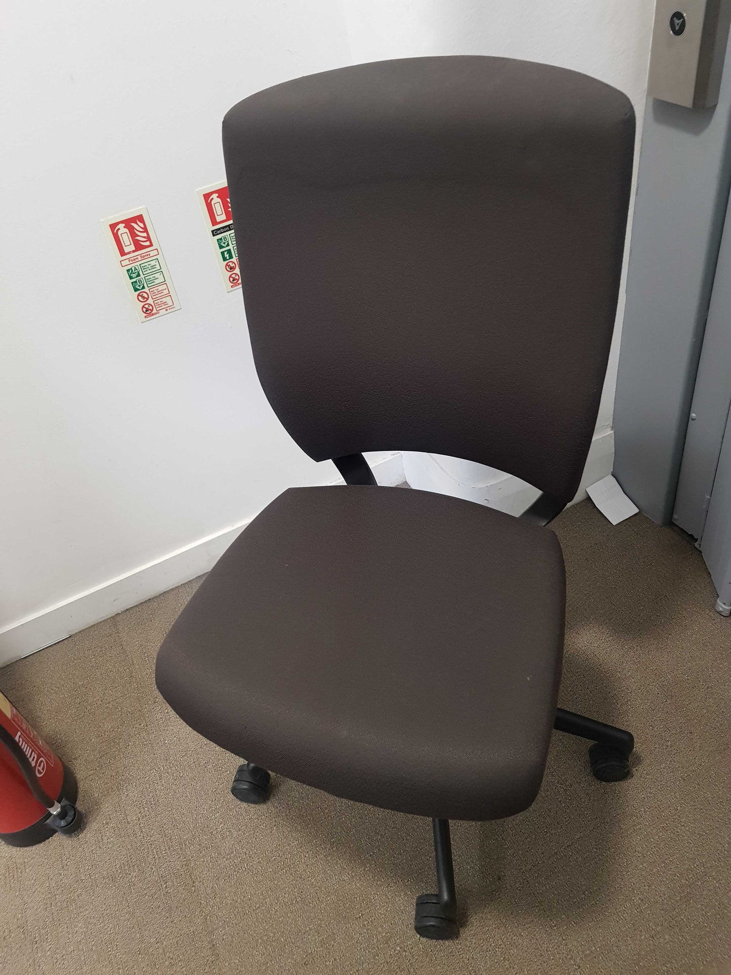 Used second hand Senator Brown Chair E640 armless