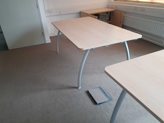 Used meeting conference boardroom table 160cm x 100