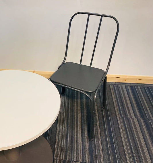Used Nordal Denmark Garden/Dining/Bistro chair - Metal Black or Grey