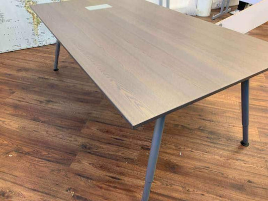 Used office Ikea bekant boardroom conference table and chairs 196cm x 110cm