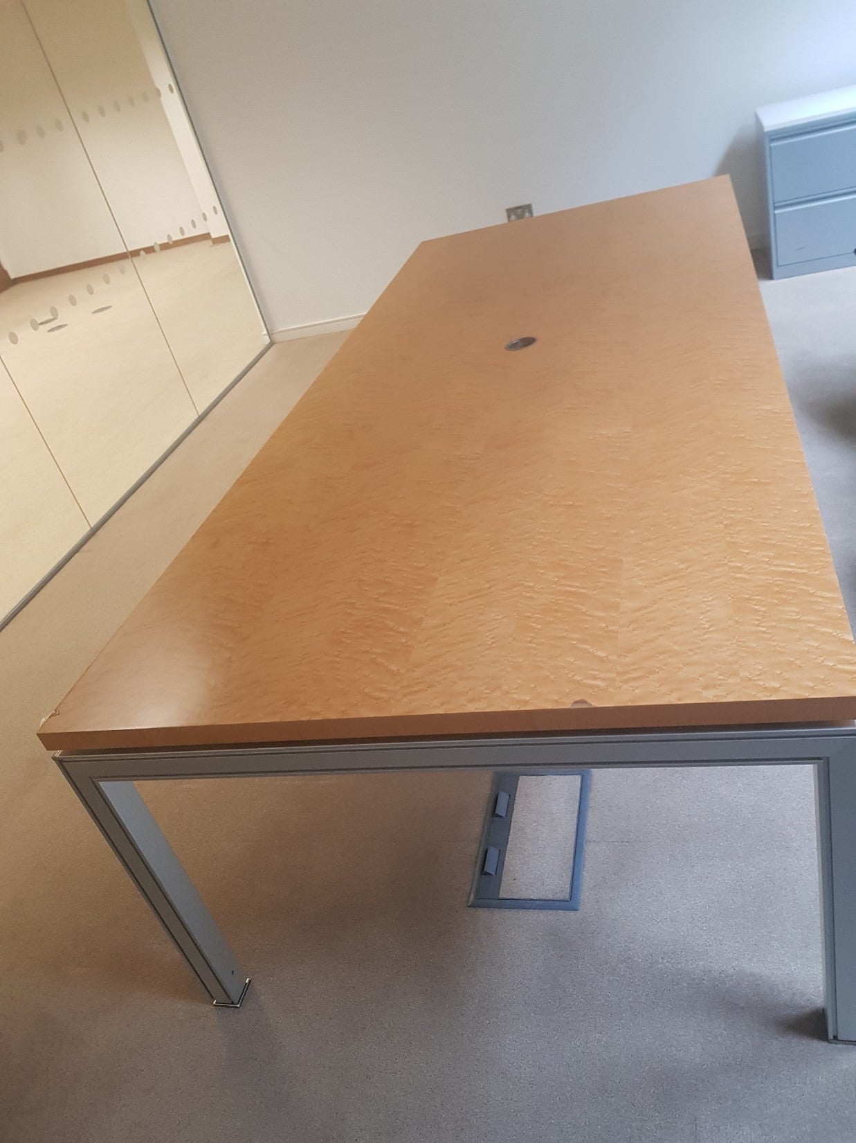 High Quality Wood Finish Meeting Table Seats up to 10 200cm x 90cm
