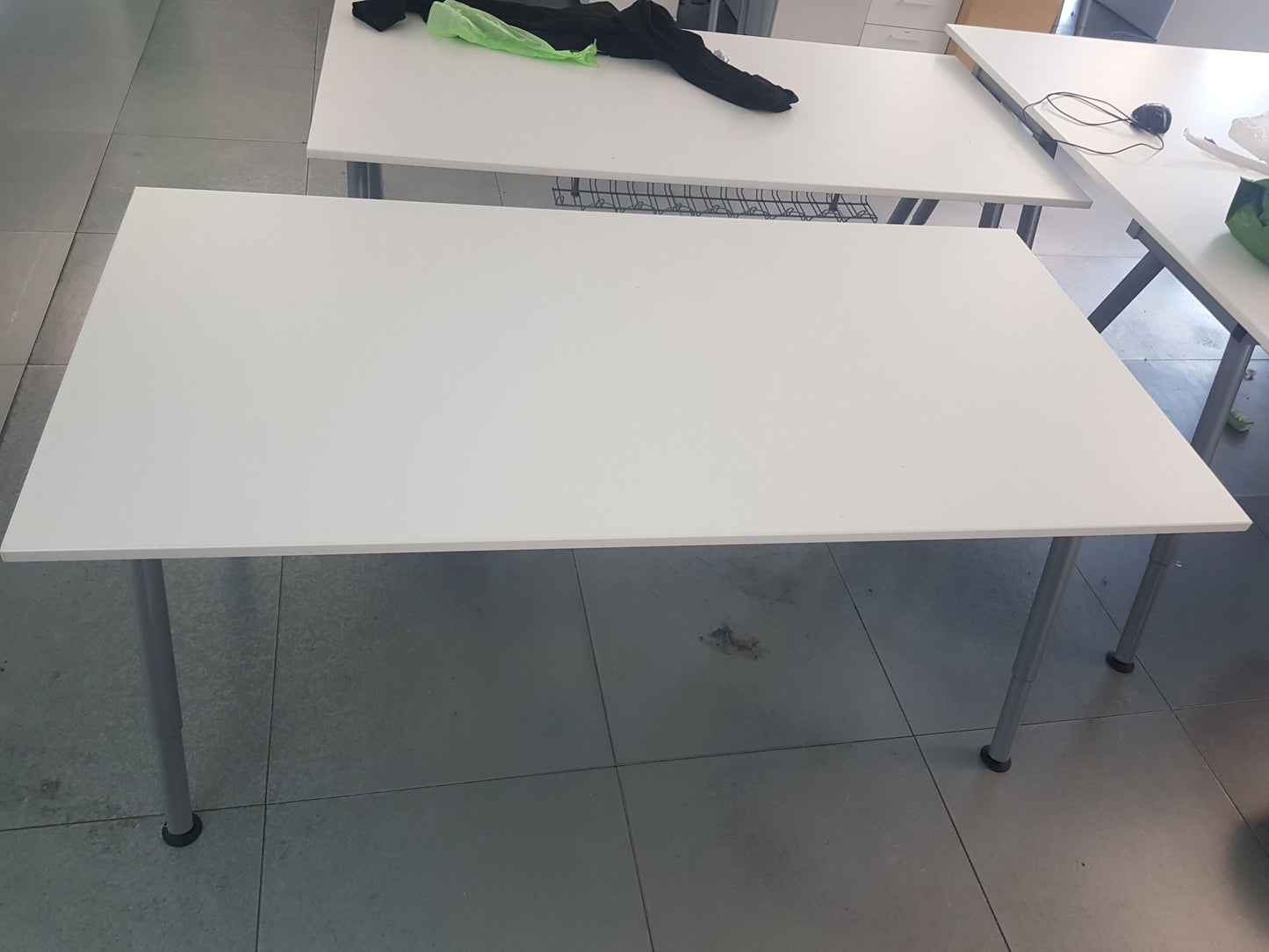 25 x Ikea Galant and thyge study adjustable ergonomic desk white