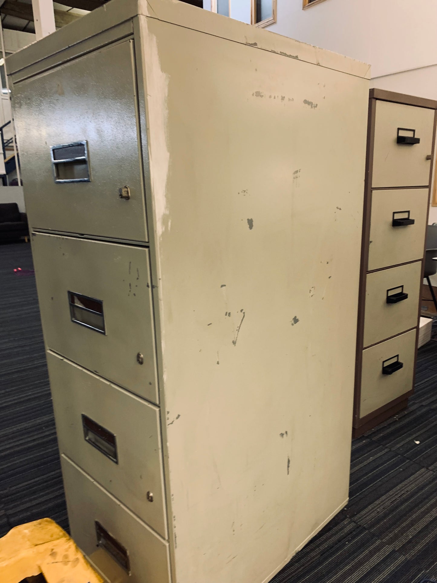Grey Industrial Heavy Duty Safe with Individual Locking Drawers