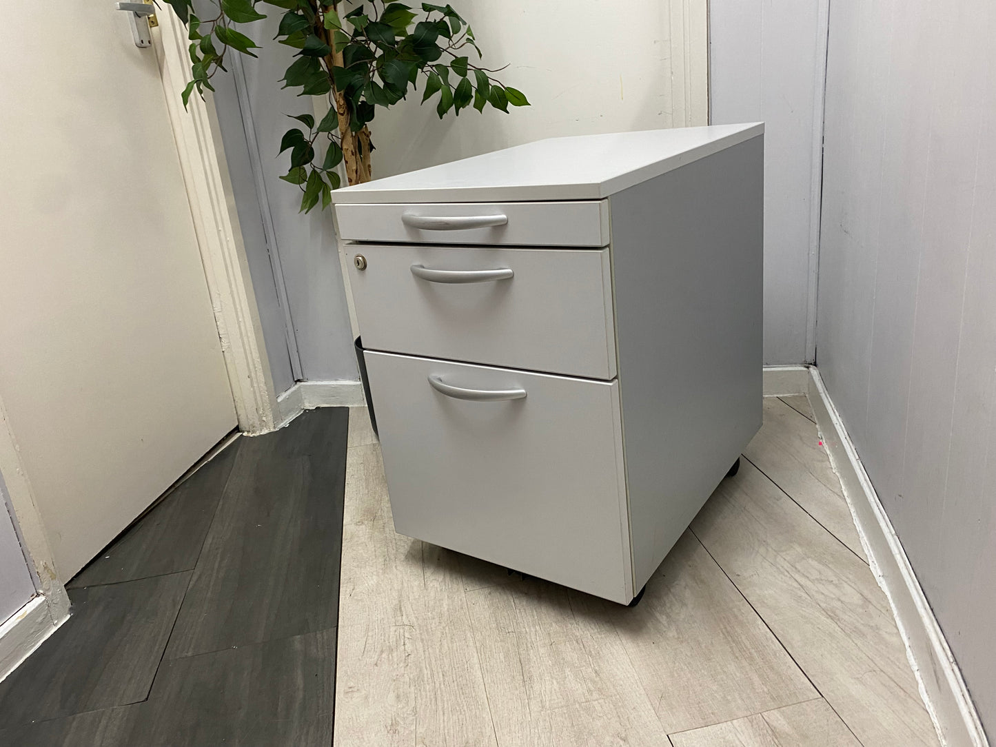 Mobile Under desk 3 Drawer Mobile Pedestal Storage Cabinet, Office Storage