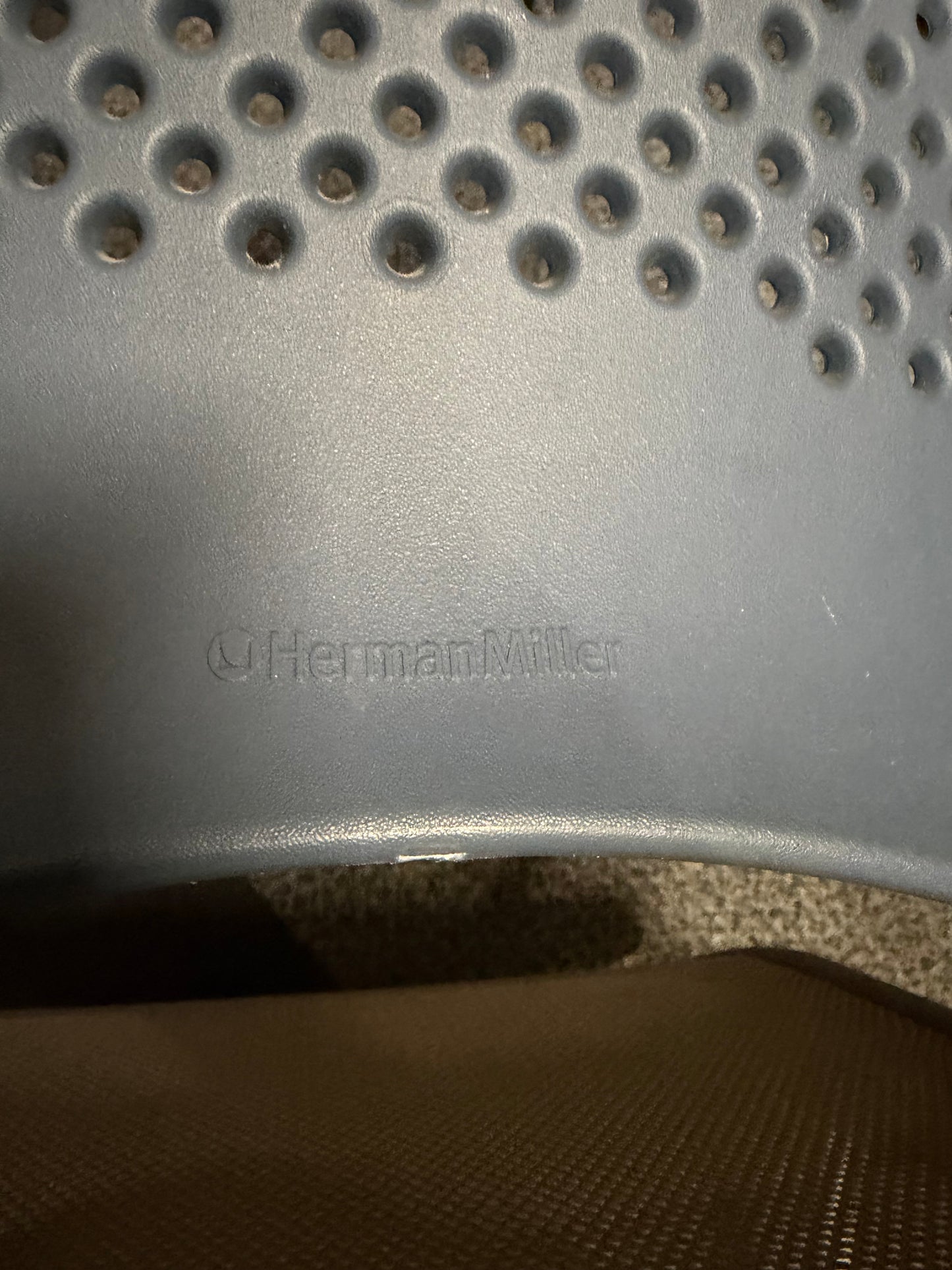 Used Herman Miller Caper blue stacking meeting office desk conference boardroom chair arm less