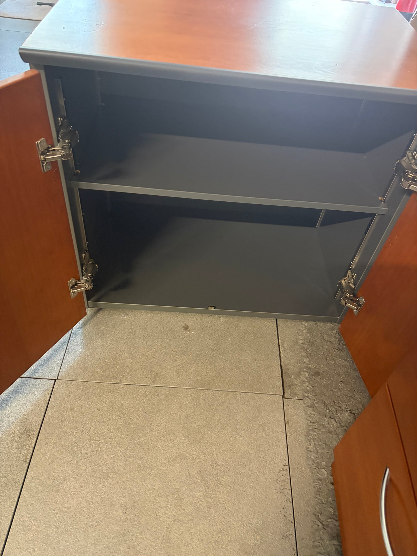 Used Credenza Sideboard Veneer Boardroom office storage H74cm W 80cm D 53.5