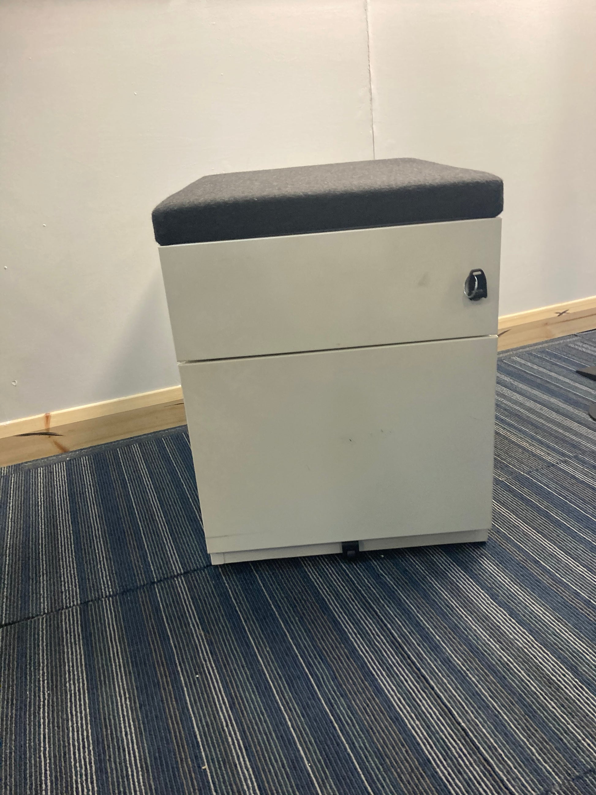 White 2 drawer Office Cabinet Pedestals,