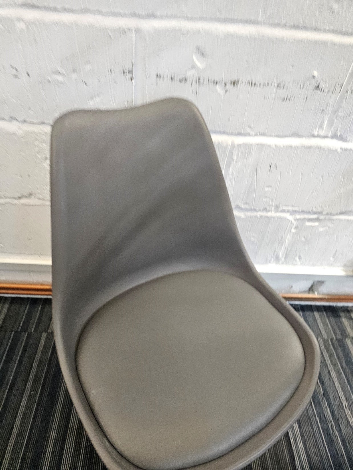 Moulded Coloured Dining Chair by Mmilo Eiffel Style with Plastic Padded Seat