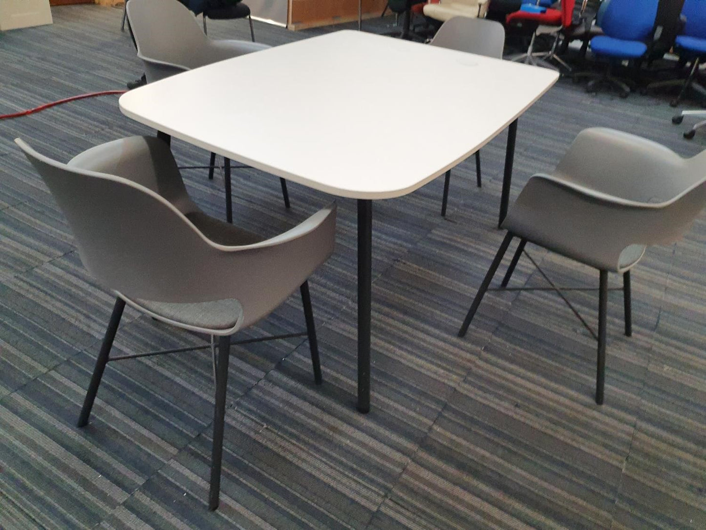 Preowned Meeting Table Foldable White 160cm x 90cm x 73cm