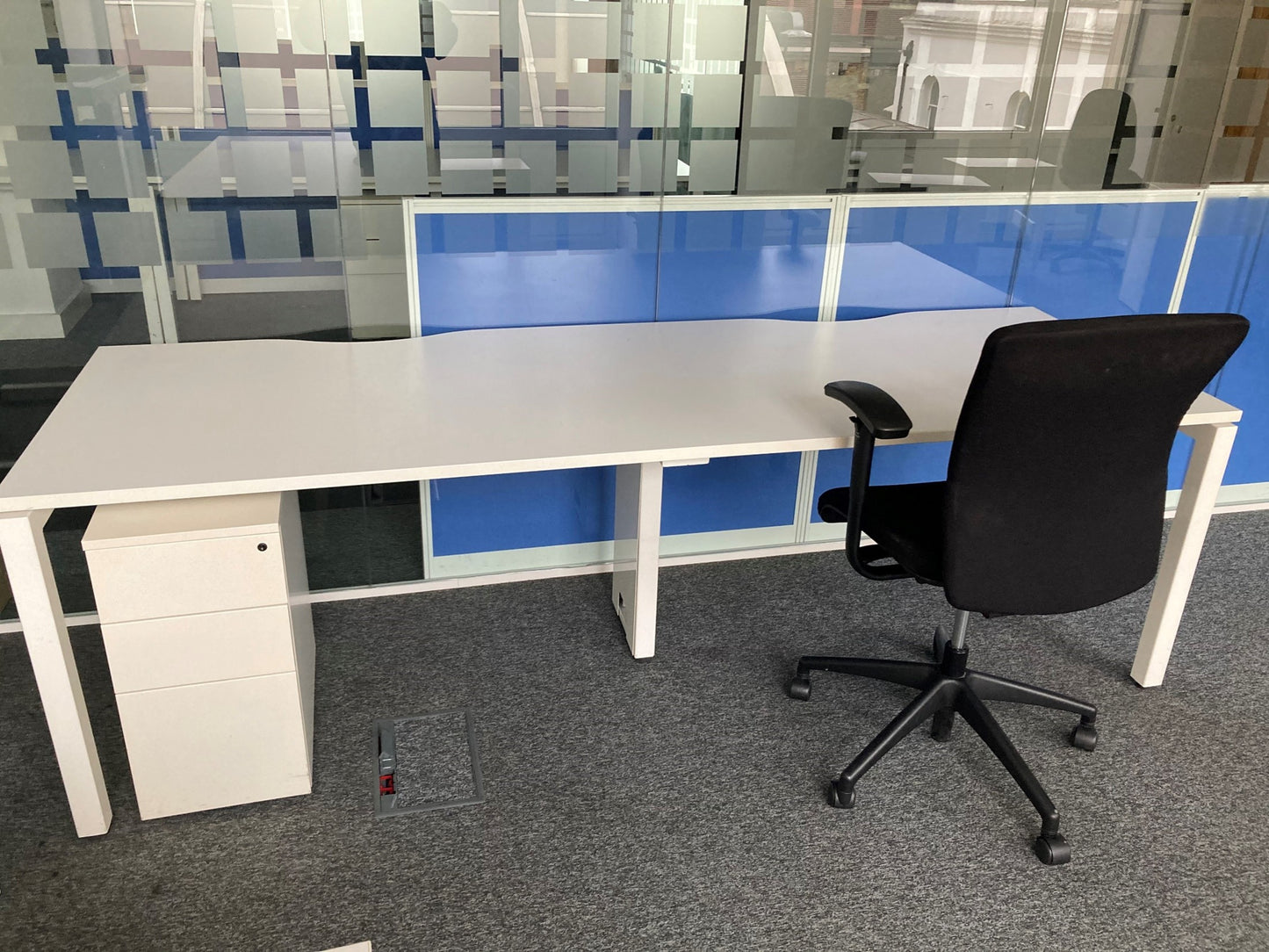 2 seater series bench desk, 240cm x 80cm