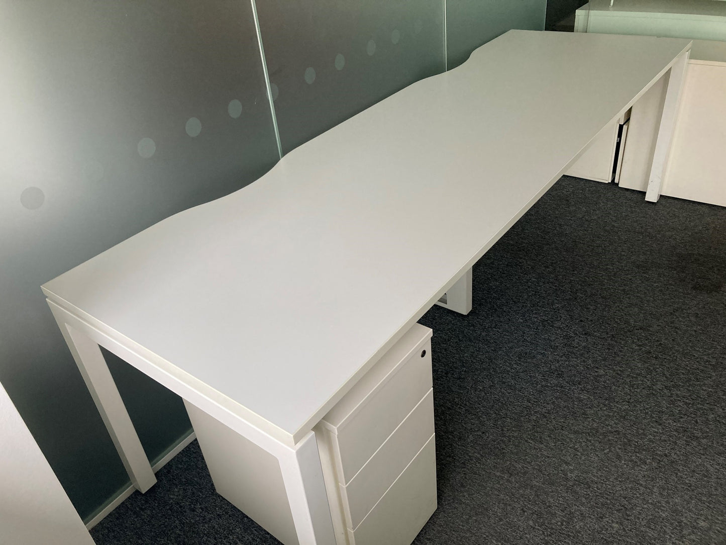 2 seater series bench desk, 240cm x 80cm