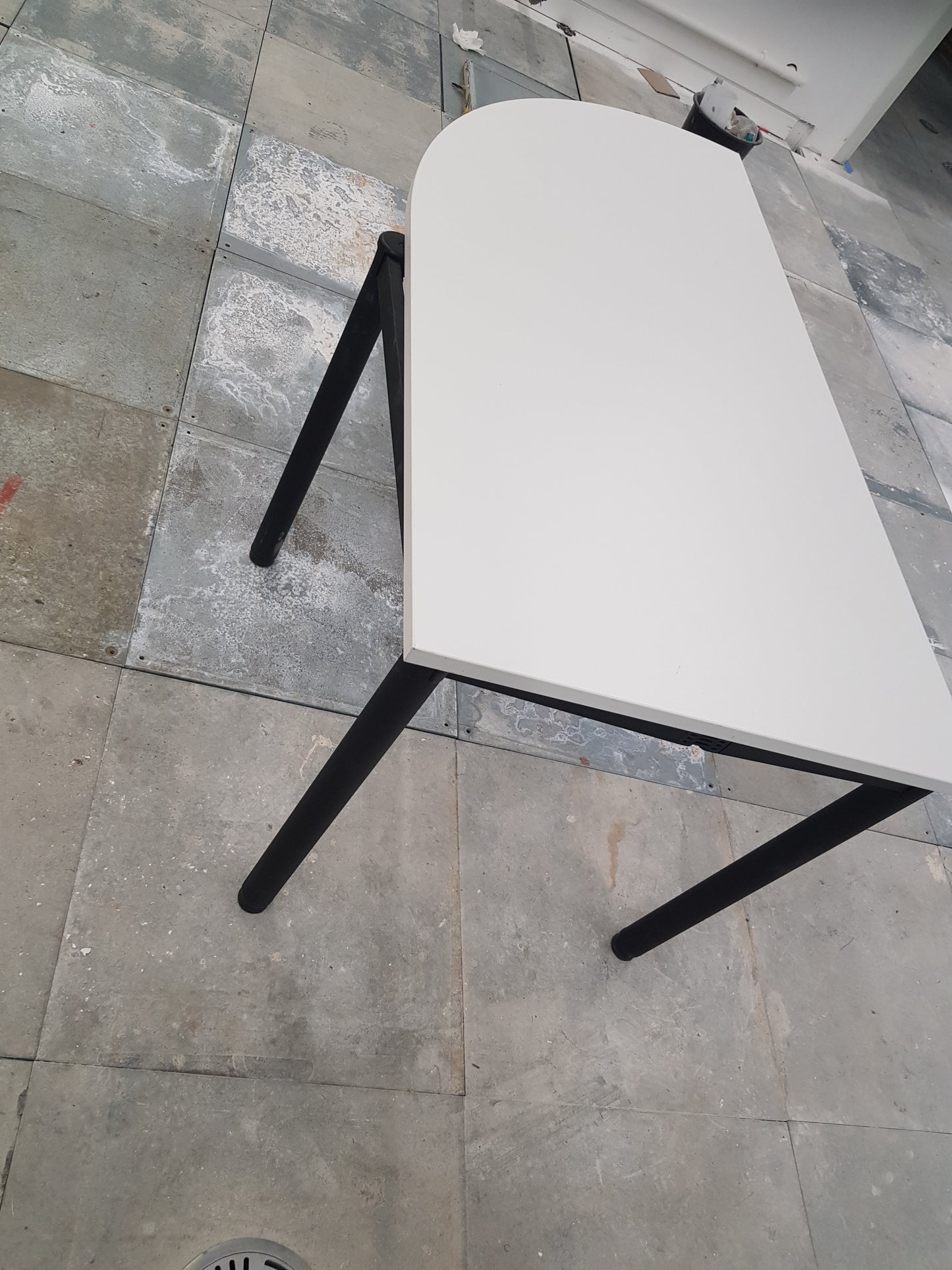 white senator folding foldable table desk extension