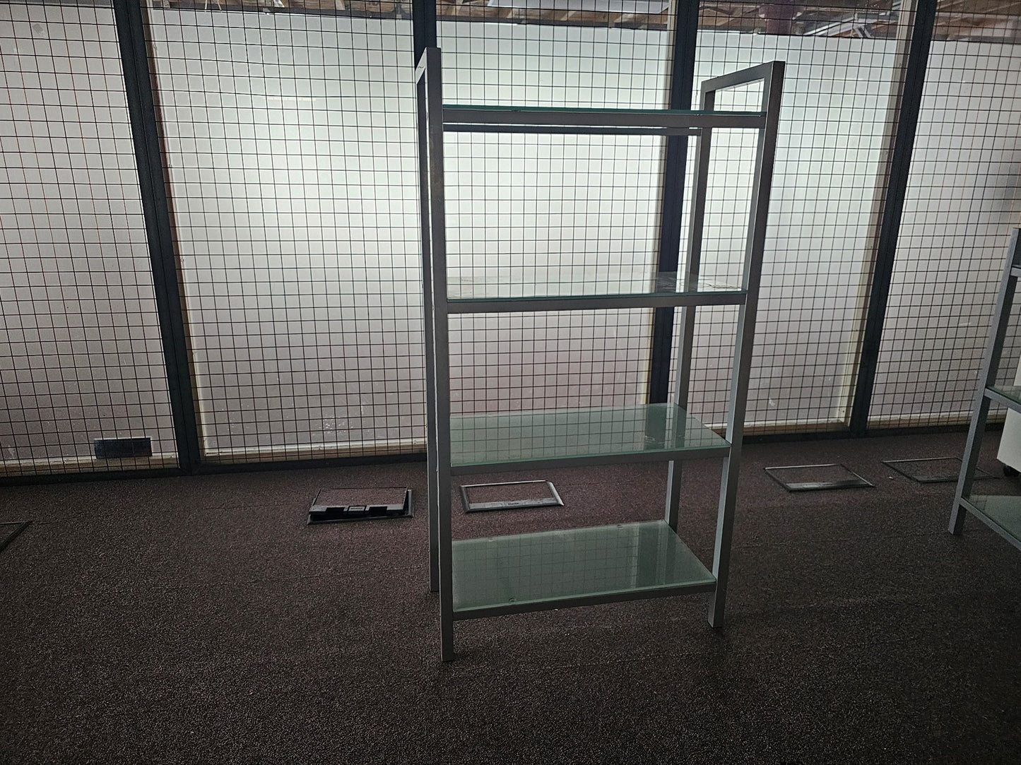 Used Glass Office Bookshelves
