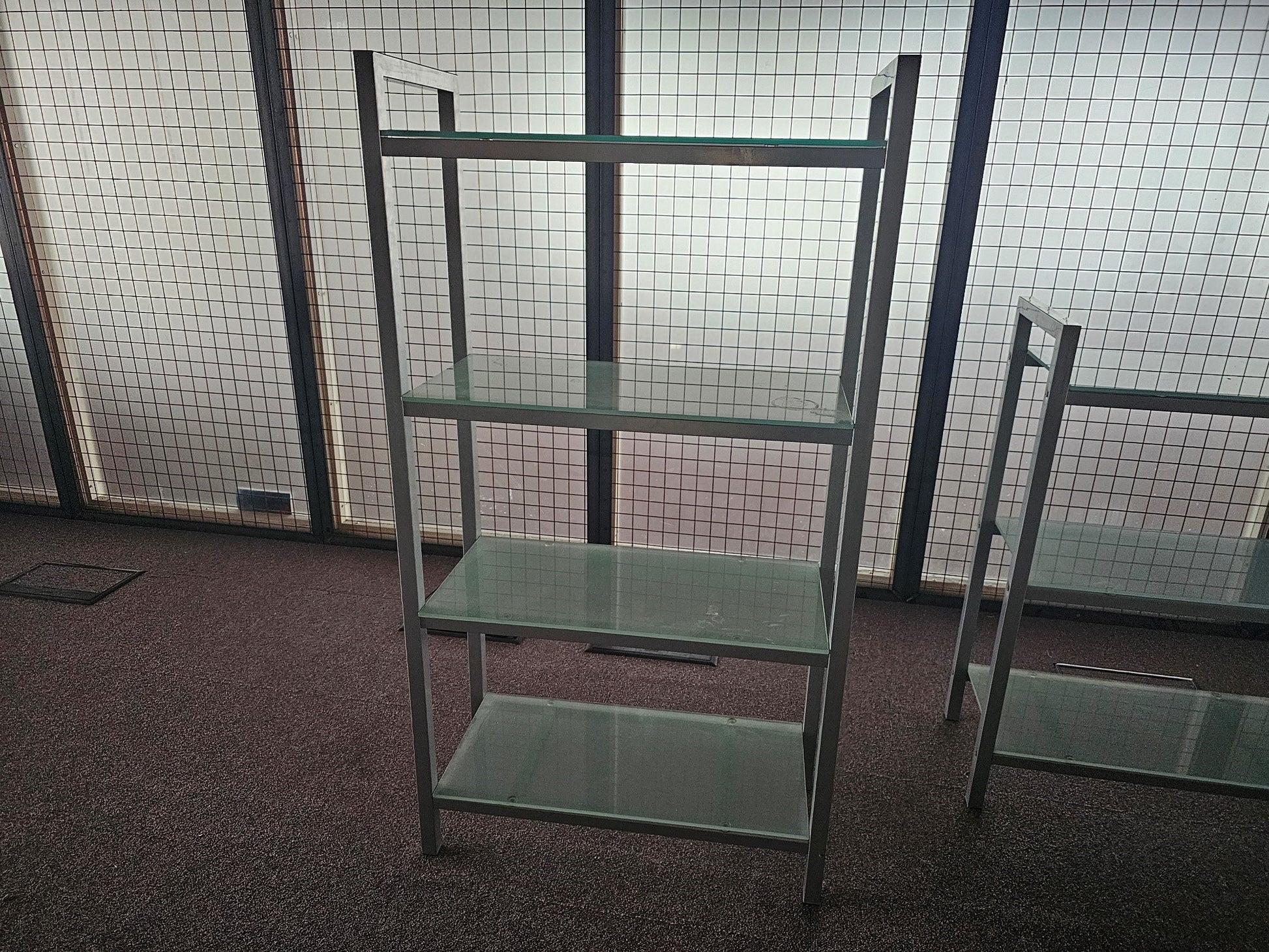 Four shelf office display open storage
