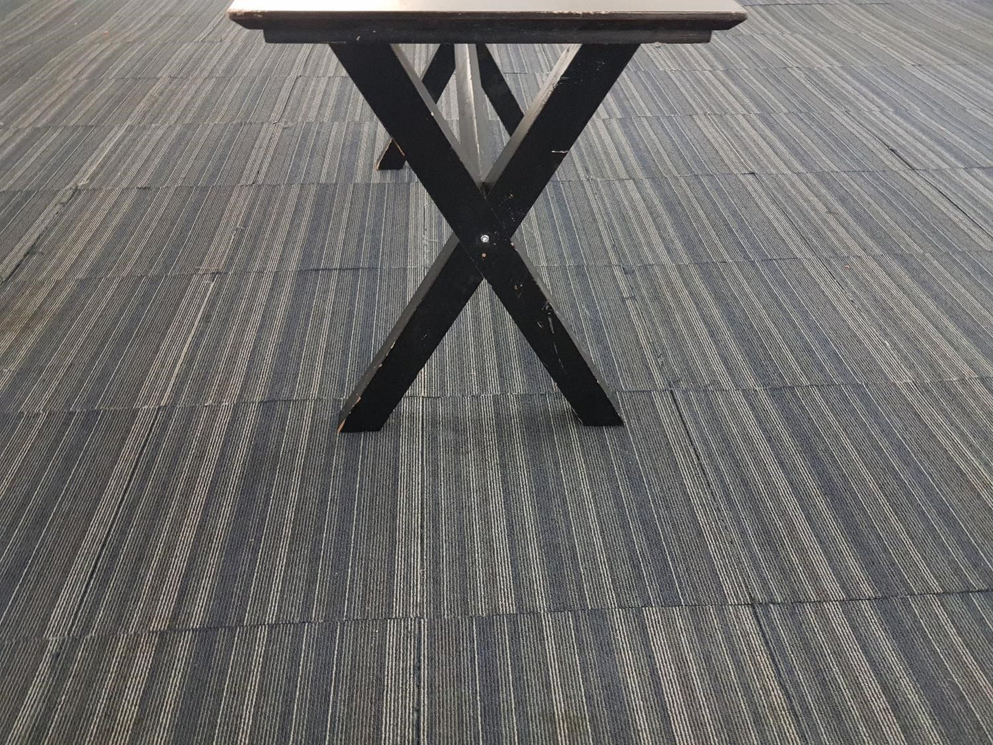 Used Black Rectangular Dining and Breakout Table