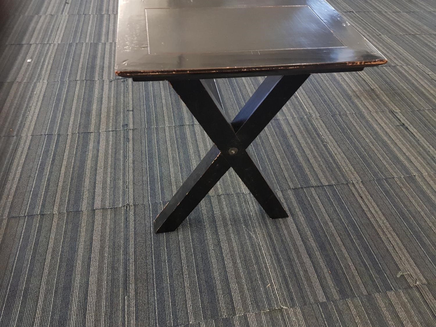 Used Black Rectangular Dining and Breakout Table