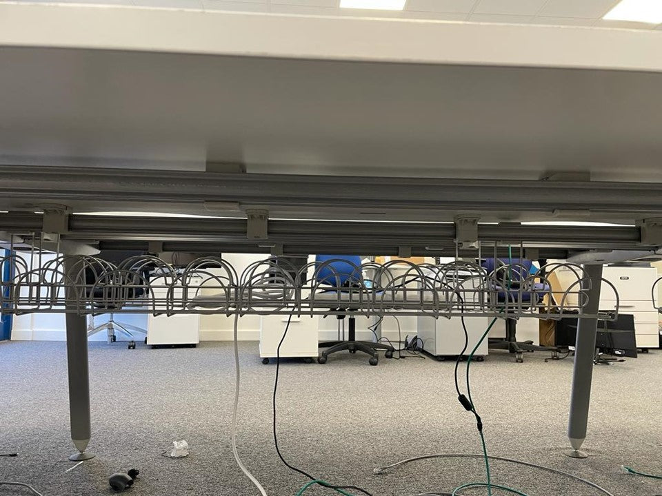 Herman Miller 6 Seater Office Bench/Pod Desks/Tables 160cm W= 480cm H= 73cm