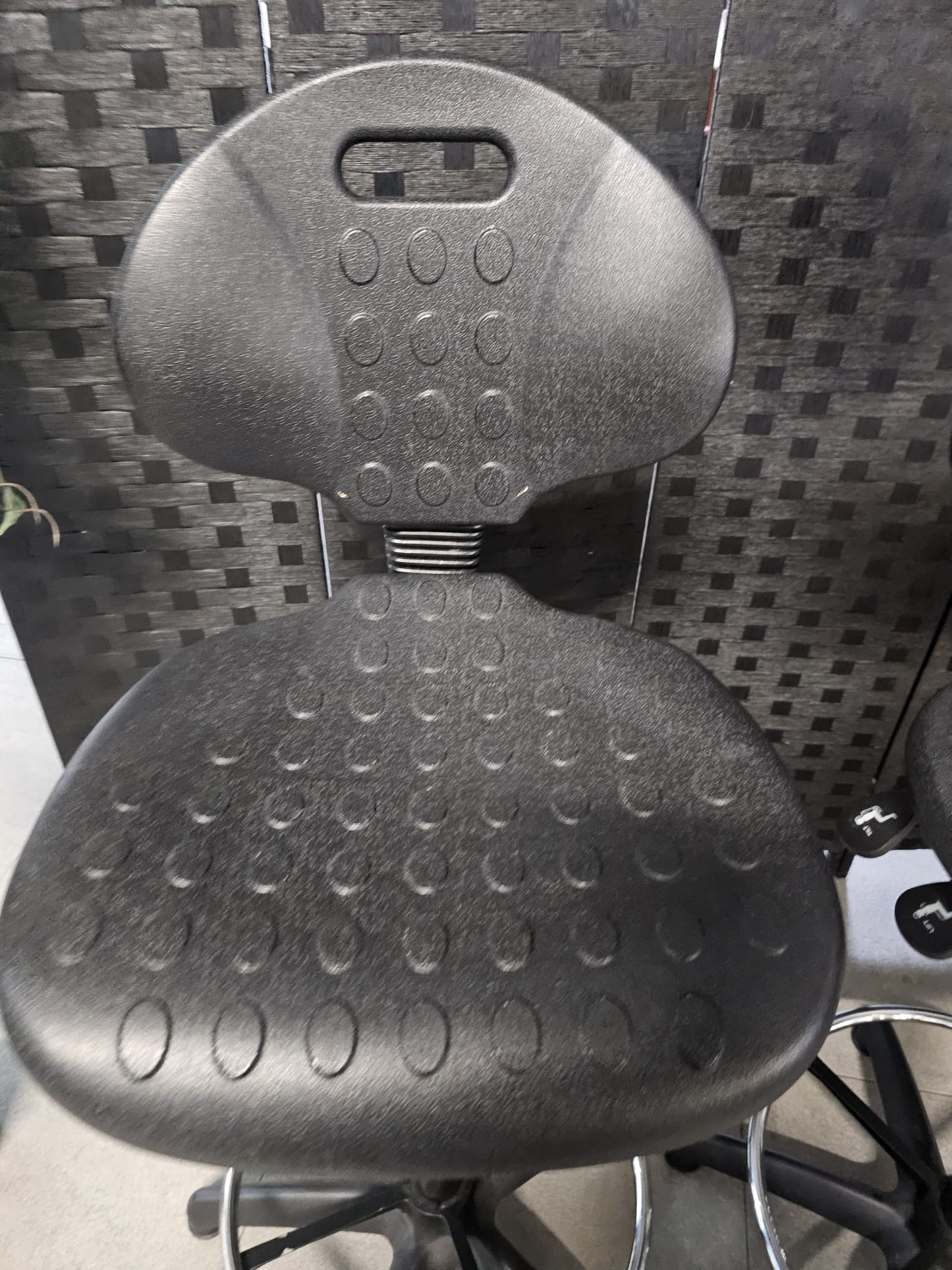 High Adjustable Ergonomic Draughtsman Chair With Chrome Footrest - Drafting Chair Industrial/Lab