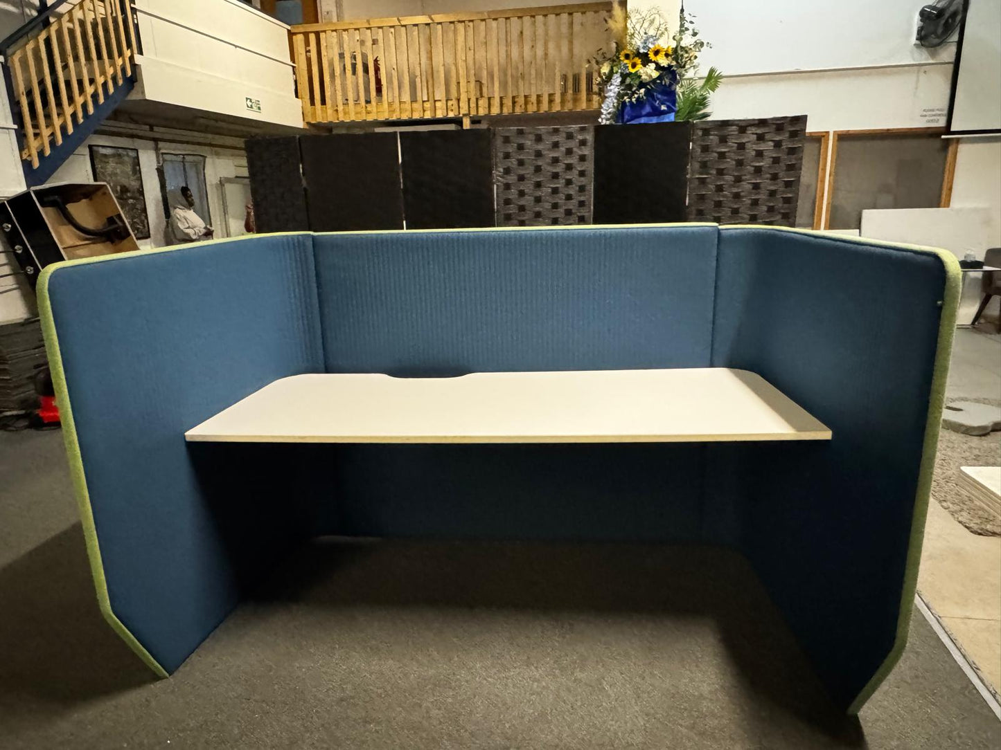 Rectangular Workstation Pod Cubbi desk table Privacy office space DEN Booth