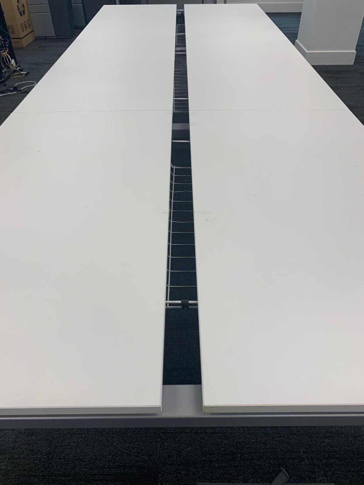Second hand 4 Pod Desk 120cm x 60cm White