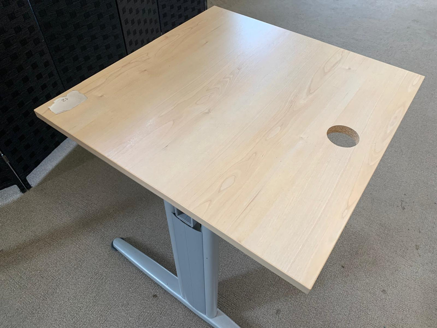 Brown Small Office Table Desk, 80cm x 80cm