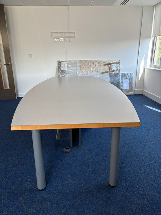 Used Large Grey Boardroom Office Meeting Conference Table 300cm x 120cm