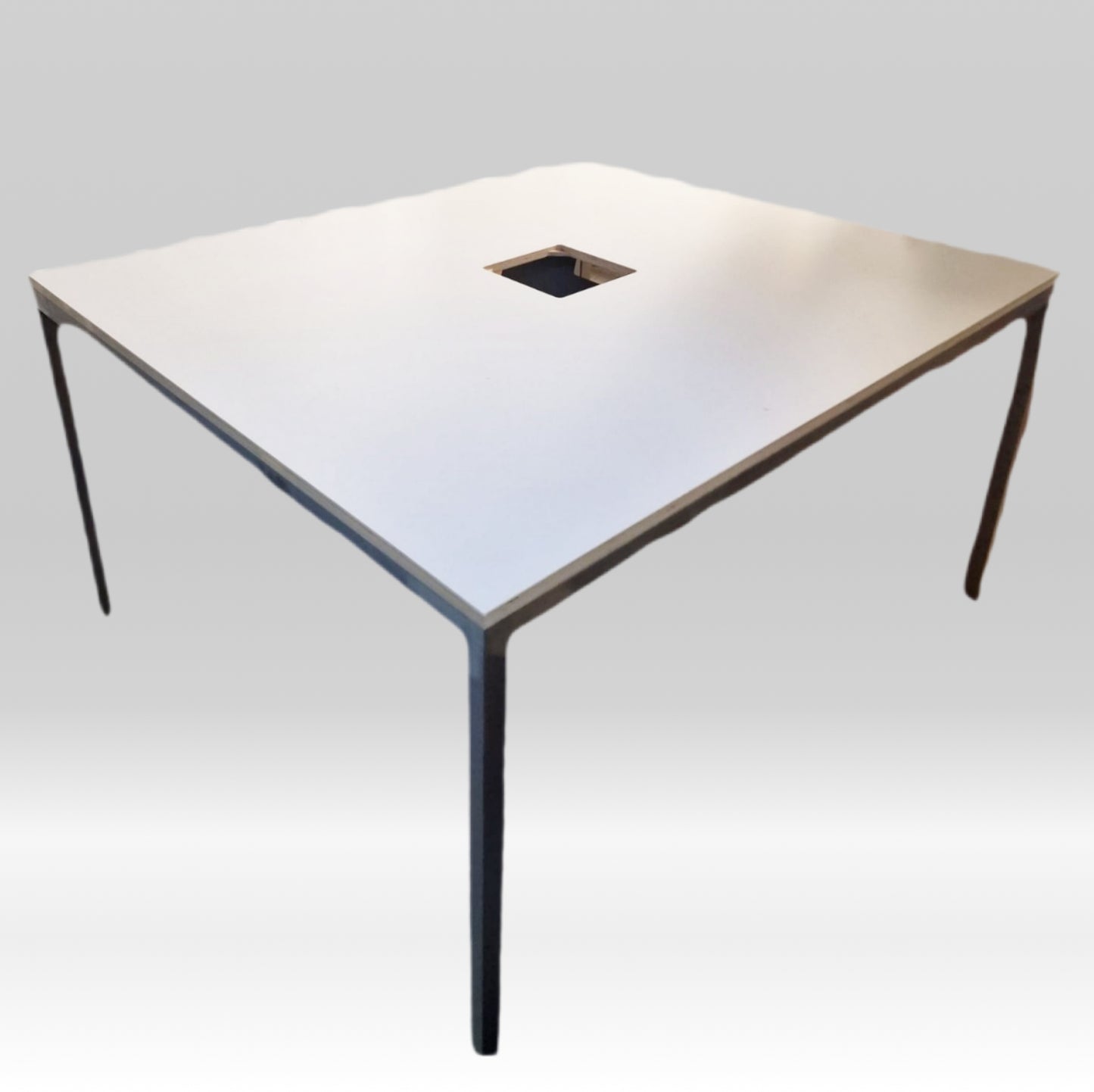 Used Boardroom Meeting Table office off white 140cm x 120cm