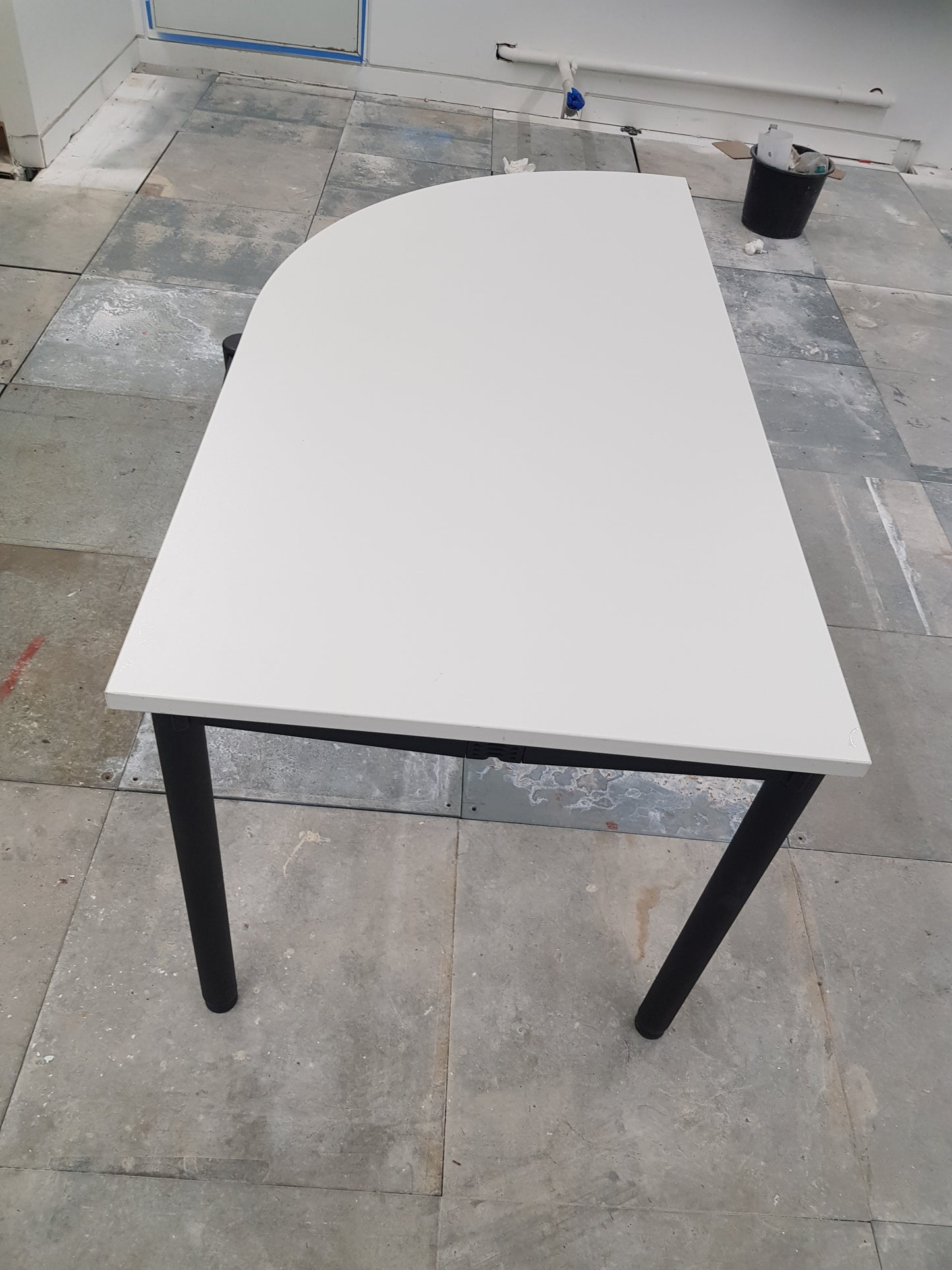 white senator folding foldable office table extension