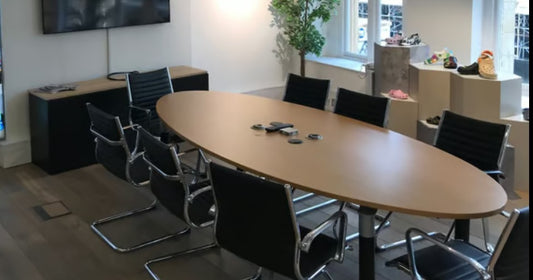 Pre-owned Executive boardroom table Meeting table conference table 270cm L x 130cm W