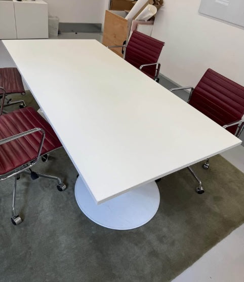 Used  boardroom table meeting table conference table Trumpet base rectangular