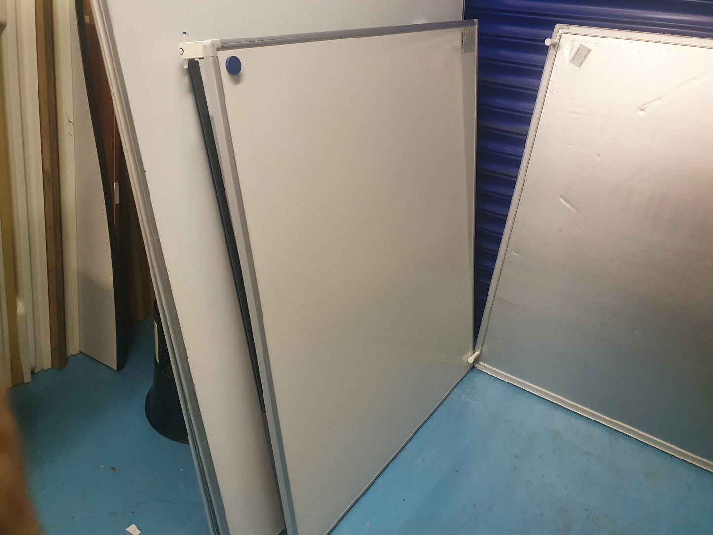 Used Whiteboard with Brackets 100cm x 121cm