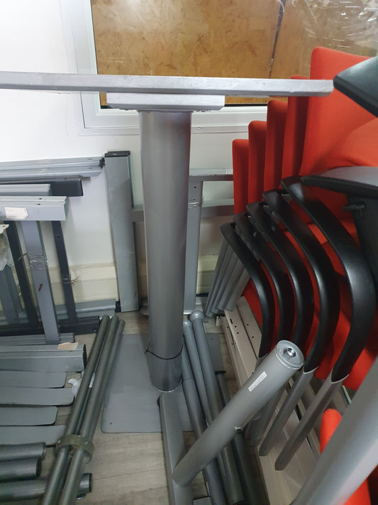 Used Lectern Podium Stand Mobile Floor Grey 56cm x 105cm x 115cm