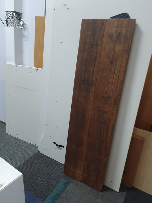 Used Worktop walnut wood dark brown 150cm x 43cm