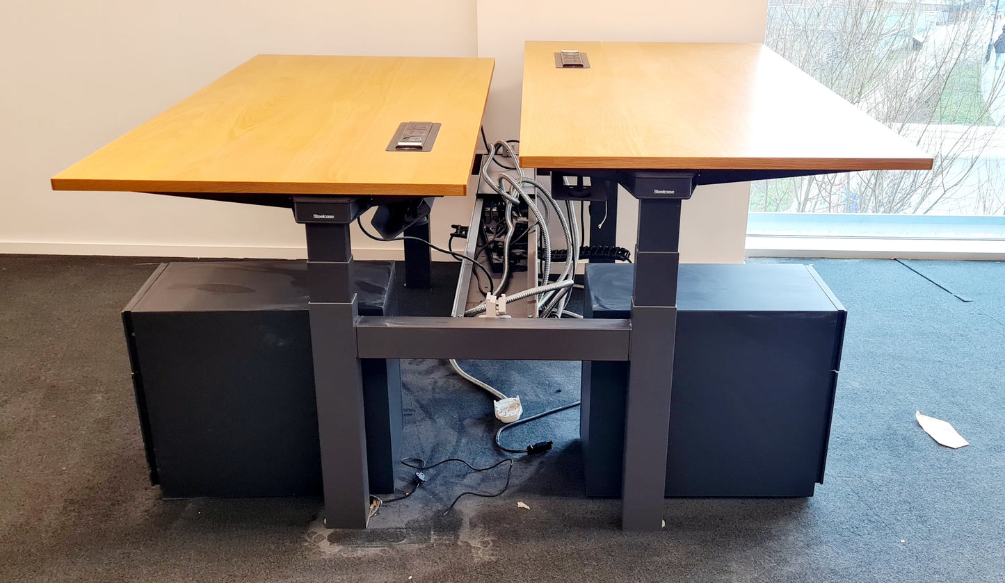 2 Person Electric Sit-Stand Office Desk- W1600 X D800mm