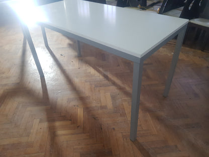 Used Office Breakout Table, White High Table