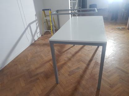 Used Office Breakout Table, White High Table