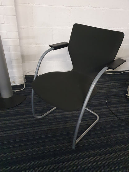 Black Cantilever Chair by Orangebox