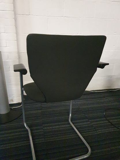 Black Cantilever Chair by Orangebox